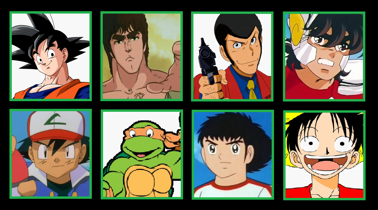 Personaggi Maschili dei Cartoni Animati Anni 90